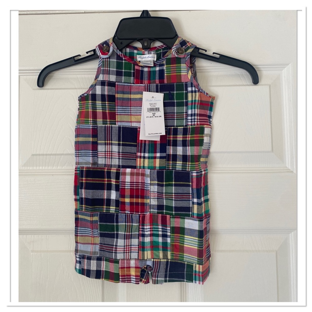 Ralph Lauren Baby Madras Shortall